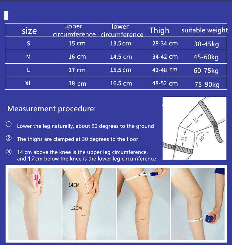 Protective Sports Knee Sleeves for Running and Fitness made of durable nylon material with adjustable strap for customized fit