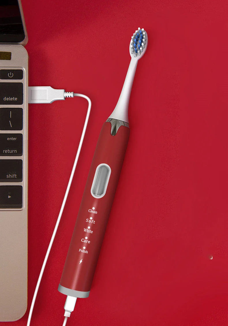 A sleek and modern sonic electric toothbrush with a waterproof, customisable design for superior oral hygiene.