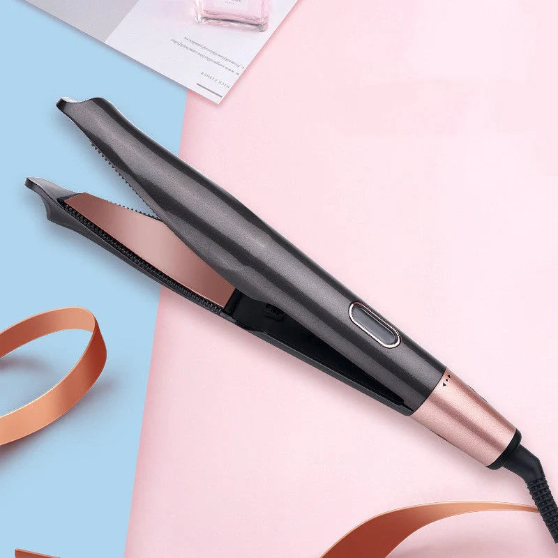 2-in-1 Professional Hair Straightener and Crimper with adjustable temperature settings