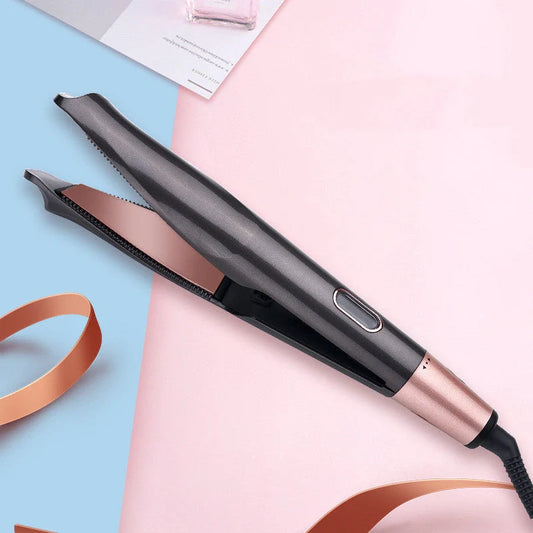 2-in-1 Professional Hair Straightener and Crimper with adjustable temperature settings