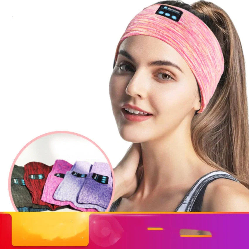 Wireless music headband with Bluetooth, hands-free calling, and voice control features