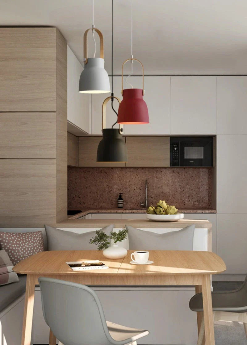 Stylish Nordic-inspired pendant lights with a sleek, industrial-loft design, perfect for modern home decor