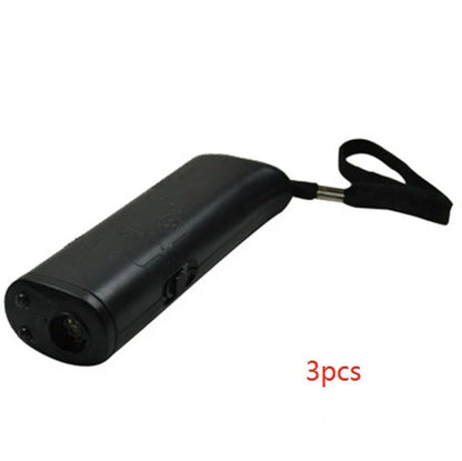 3-in-1 Anti Barking Dog Training Device with ultrasonic repeller and LED flashlight