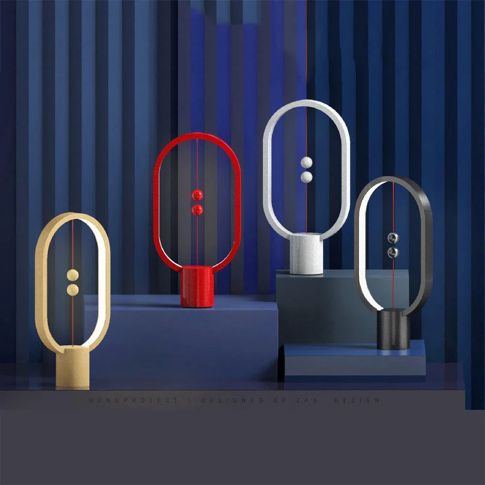 Premium magnetic bedside lamp with dual-colour LED lighting, touch-sensitive dimming controls, and sleek, compact design for bedroom