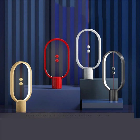 Premium magnetic bedside lamp with dual-colour LED lighting, touch-sensitive dimming controls, and sleek, compact design for bedroom