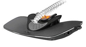 Air Soft Brace Adjustable Neck and Waist Massager in black