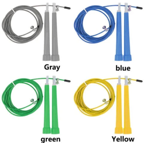 Premium skipping rope with adjustable length, durable stainless steel cable, and comfortable handles for an effective fitness and weight loss workout.