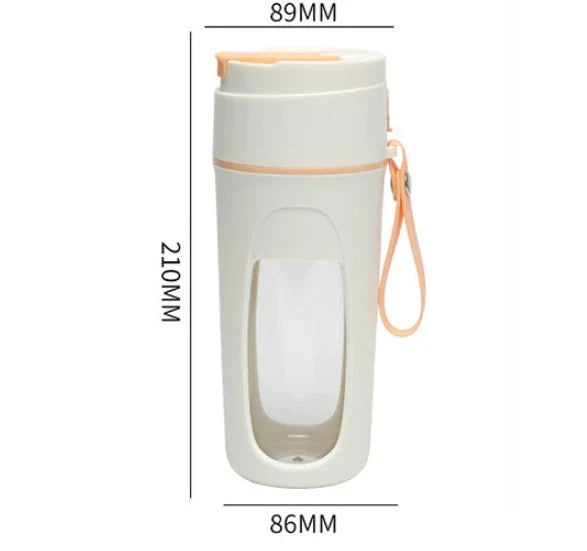 Rechargeable portable blender with USB charging, perfect for outdoor juicing and smoothie making