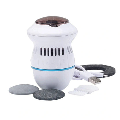 Electric foot file grinder with diamond heads for dead skin removal