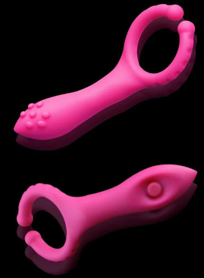 Electric G-point vibrator in rose red with ergonomic design for precise stimulation