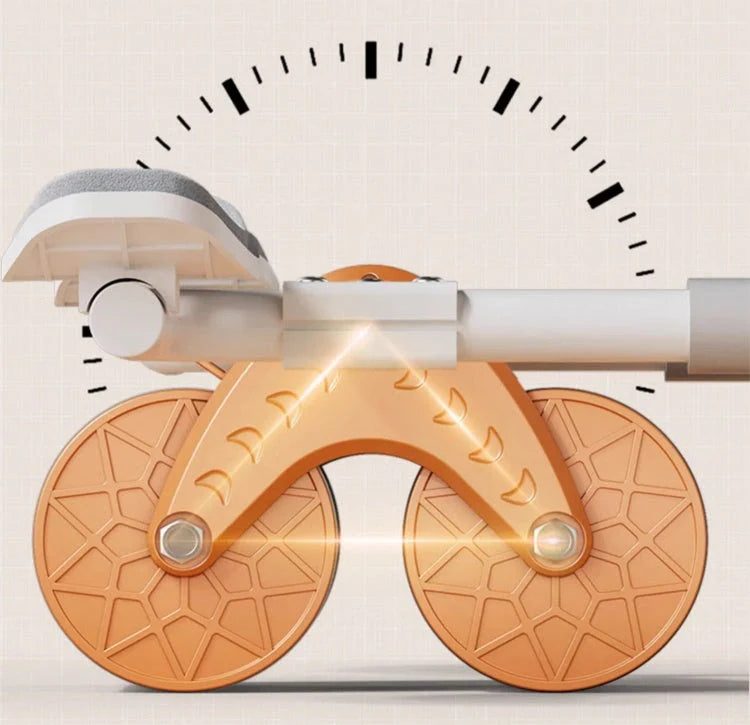 2-in-1 Exercise Belly Wheel with smart counting feature for indoor fitness