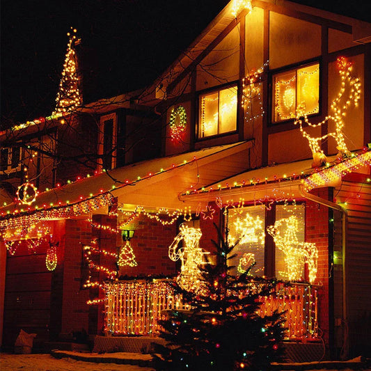 Premium LED Christmas fairy lights in various colors and lengths for magical home decor