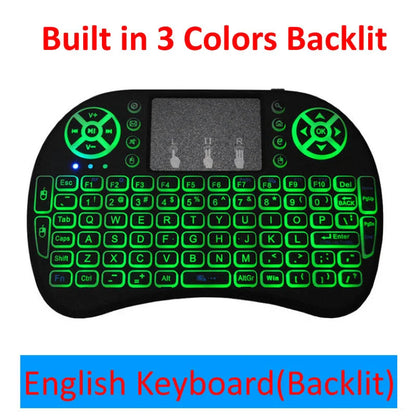 Sleek wireless mini keyboard with touchpad, versatile connectivity for smart TVs, PCs, and more