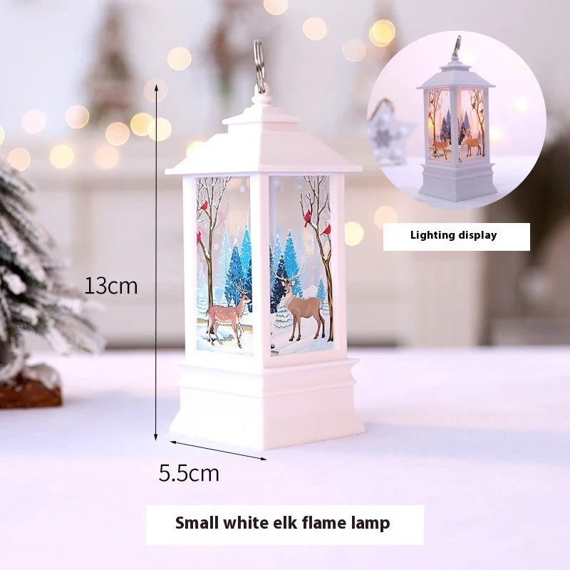 Santa Claus LED night light battery-powered hanging lantern for Christmas decoration