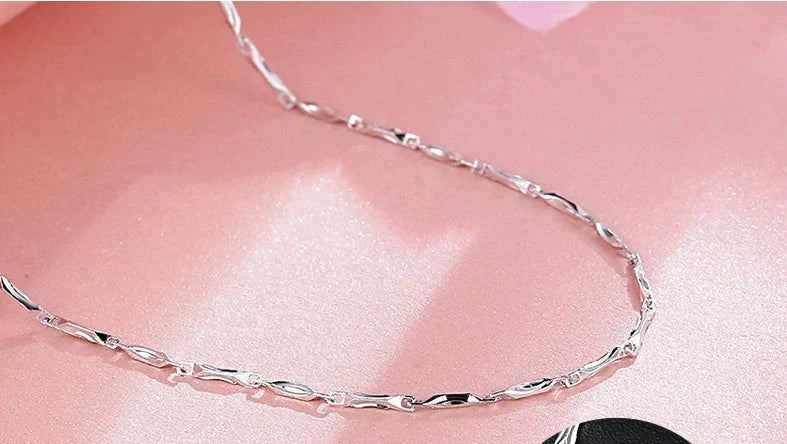 Elegant S925 Sterling Silver Necklace showcasing timeless design and quality craftsmanship