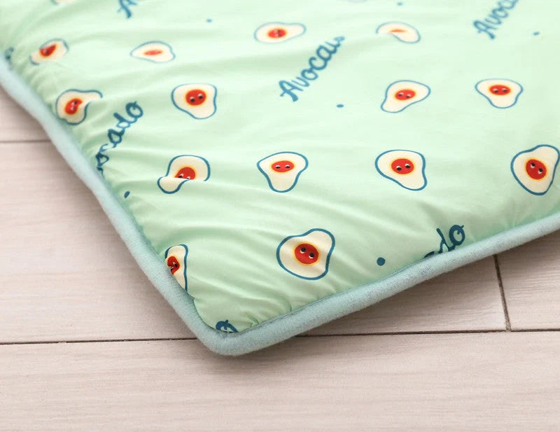 Summer Ice Silk Cool Pet Pad in various colours and sizes for pet cooling
