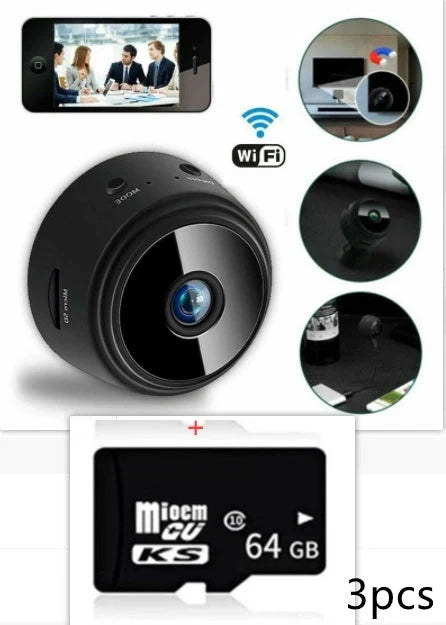 A9 Magnetic Suction Security Camera with HD and infrared night vision features
