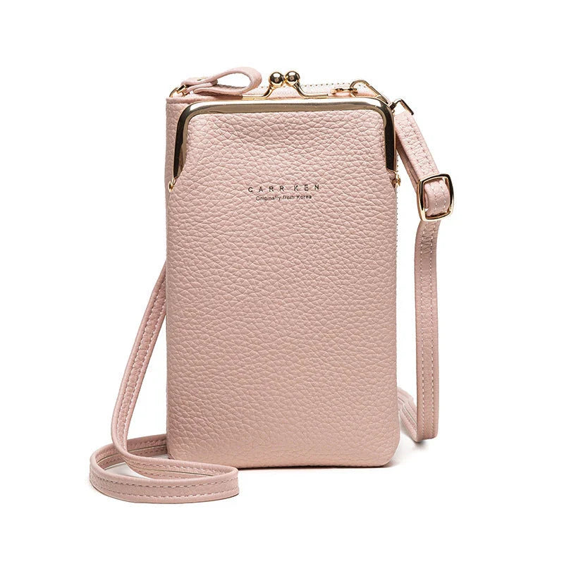 Stylish PU leather shoulder bag featuring a lychee pattern design in a range of vibrant colours
