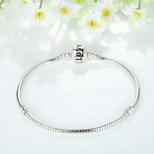 Silver beaded bracelet with copper electroplating and anti-fatigue properties