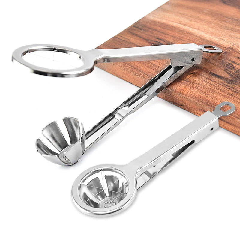 Premium Stainless Steel Egg Slicer - Hexagonal Slicing for Perfect Egg Presentation and Versatile Soft Fruit Cutting