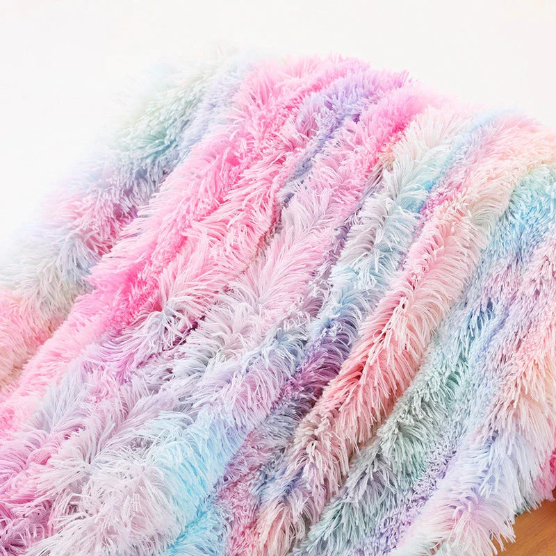 Cosy and luxurious faux fur throw blanket in a variety of colours and sizes, perfect for adding warmth and style to your living space