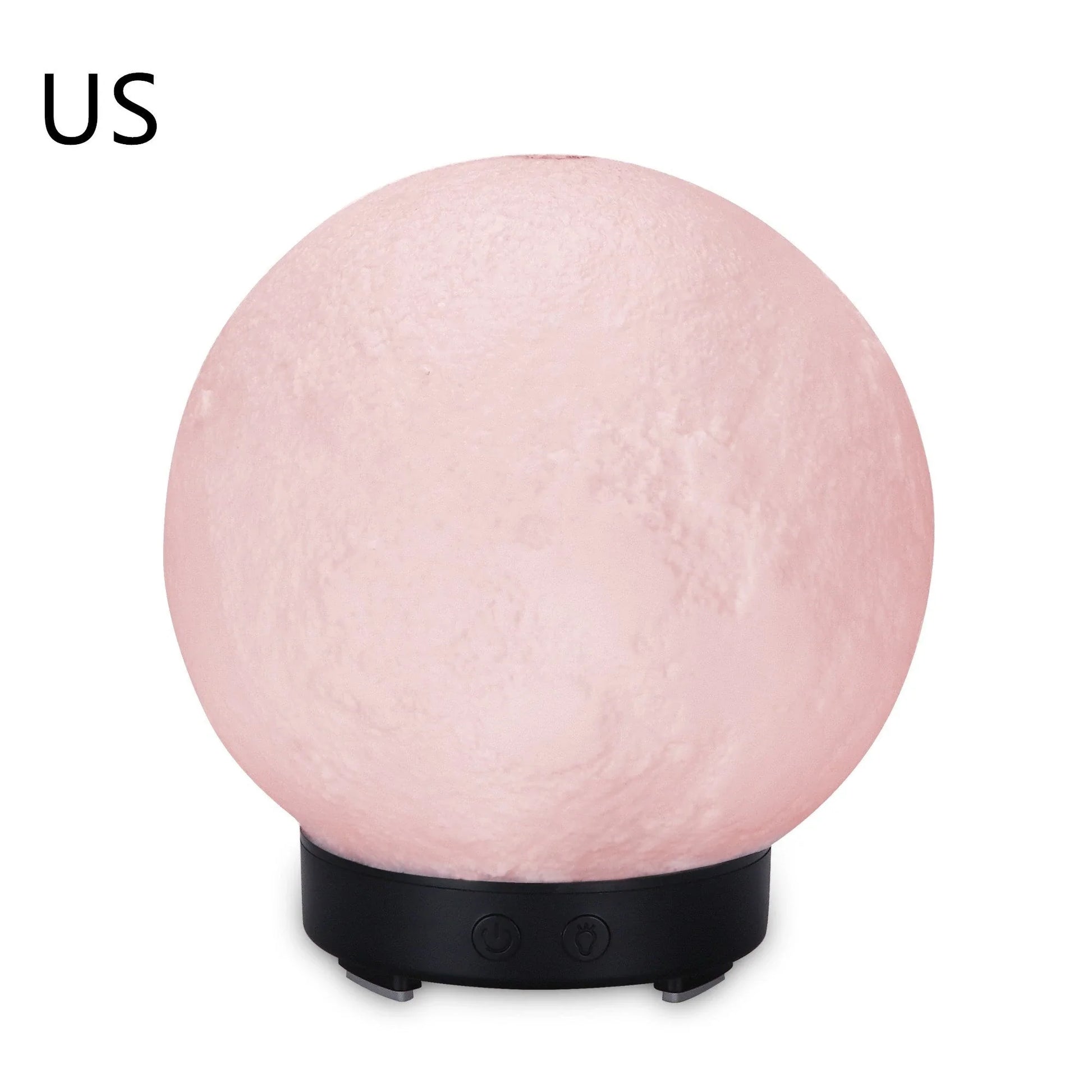 Soothing ultrasonic humidifier and aroma diffuser with wood grain and neutral color options