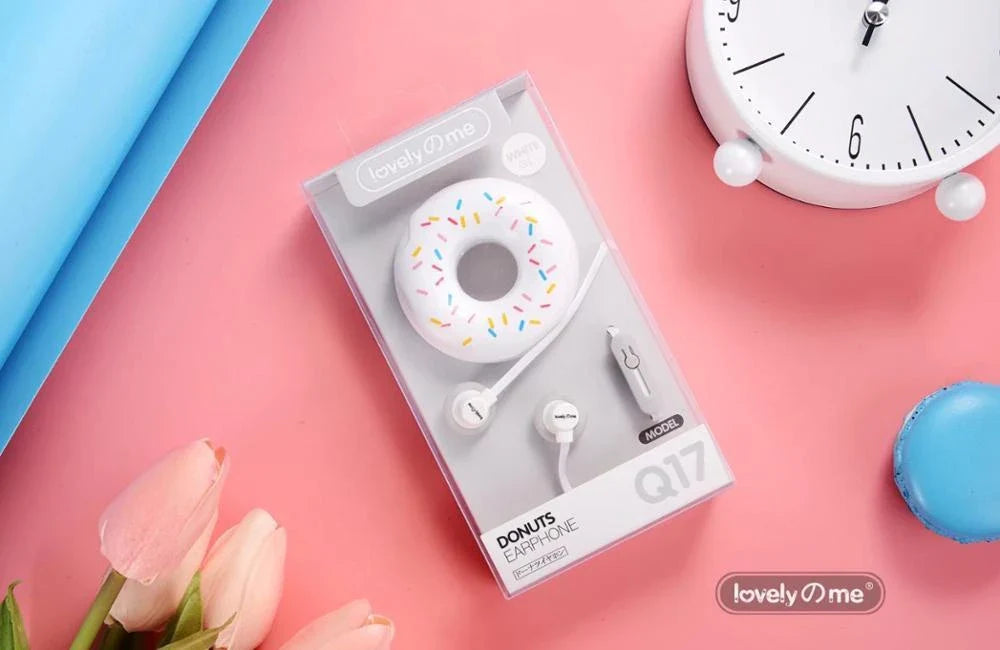 Macaron Donut Wired Earphones with Subwoofer - Vibrant Colours and Premium Audio Quality