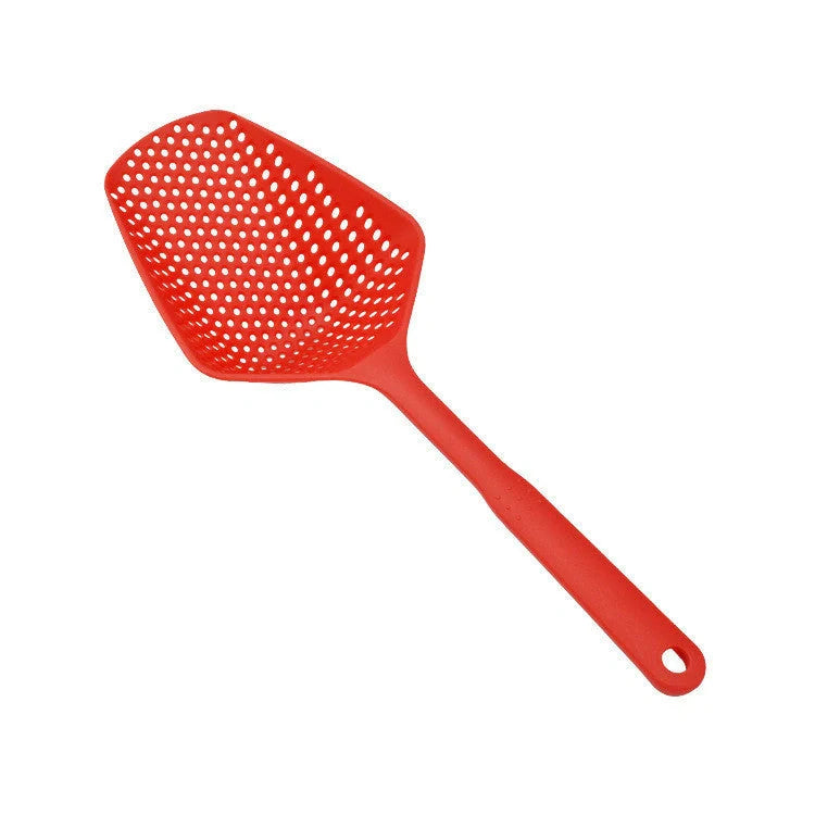 Large nylon strainer scoop colander for kitchen use, perfect for frying and soup making