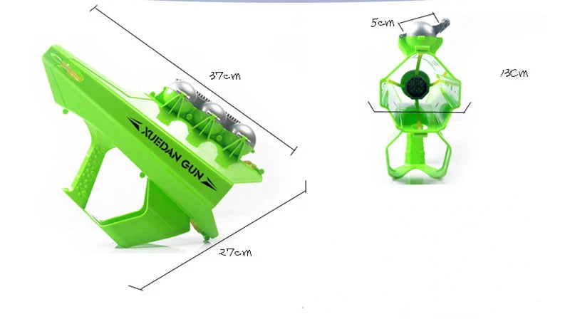 Robust snowball launcher with various colour options for outdoor winter fun and snow activities
