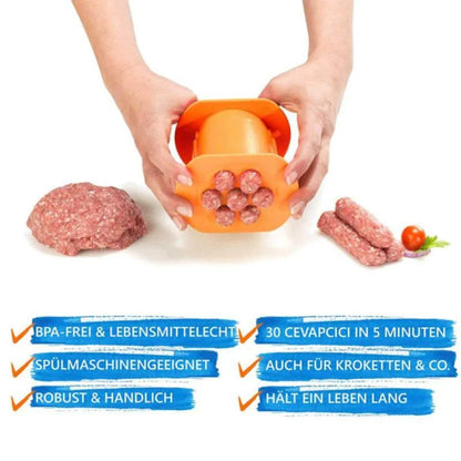 Versatile Meat Press for Homemade Sausages, Hot Dogs, and Other Meat-Based Creations