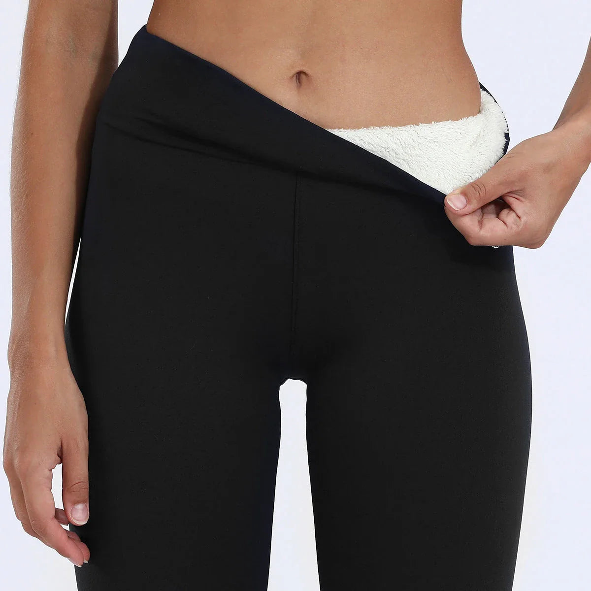 Women's Cozy Thermal Fleece Leggings in Various Colors and Sizes
