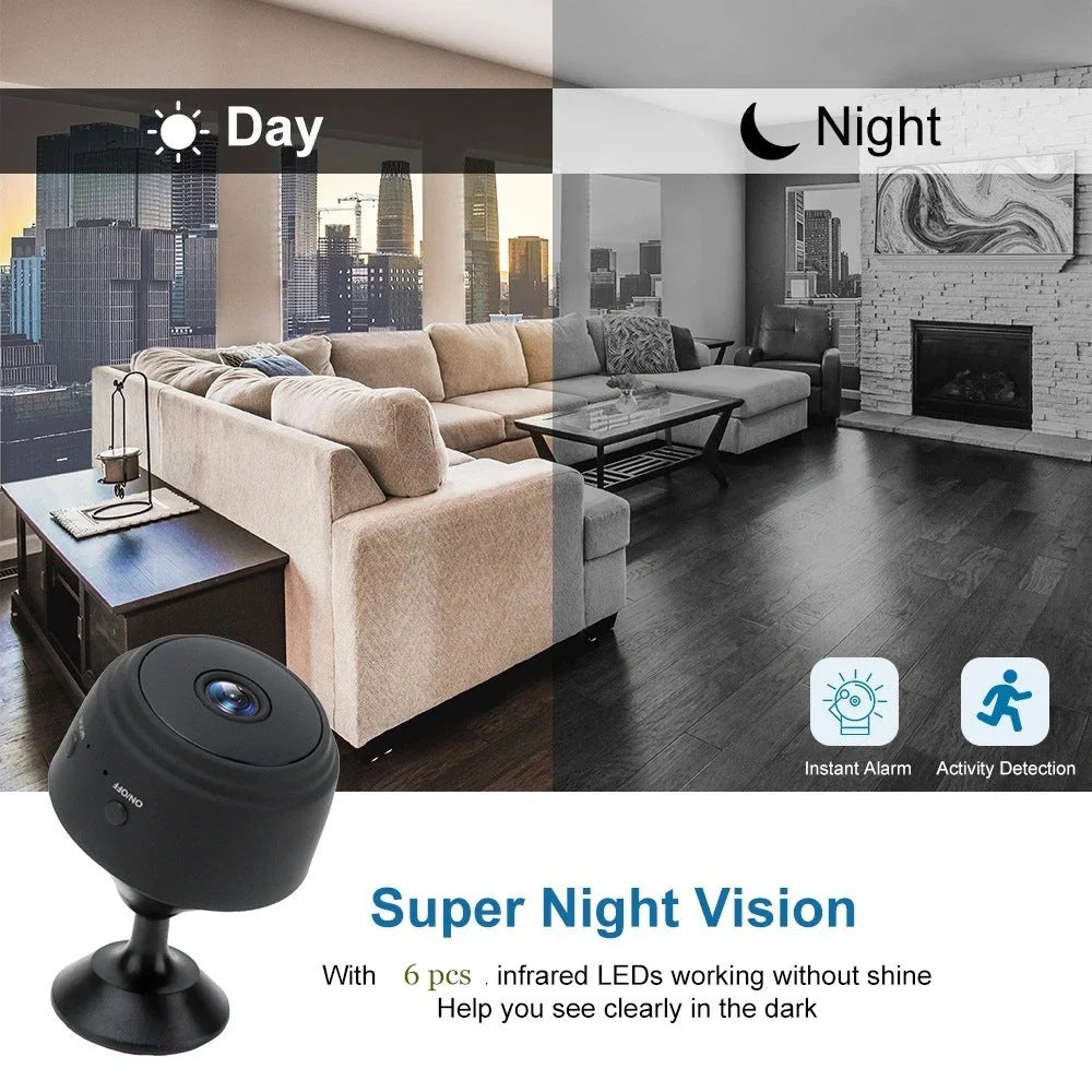 A9 Magnetic Suction Security Camera with HD and infrared night vision features