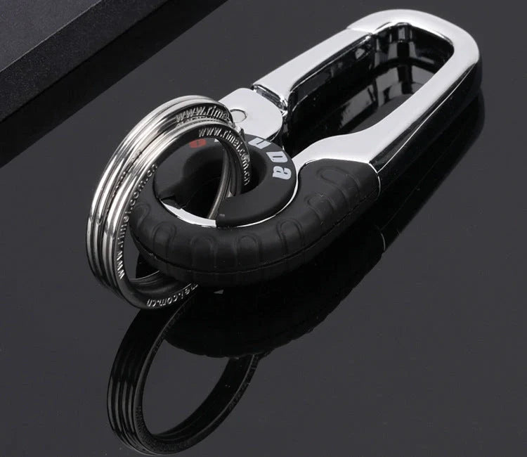Meida Men's Solid Metal Waist Hanging Car Keychain in various colours