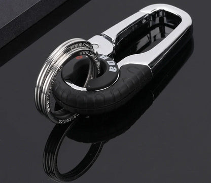 Meida Men's Solid Metal Waist Hanging Car Keychain in various colours
