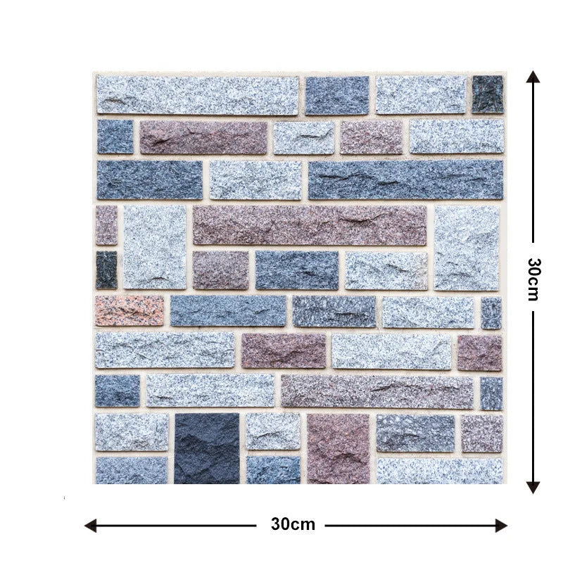 Brick texture self-adhesive wallpaper for moisture-proof home decoration