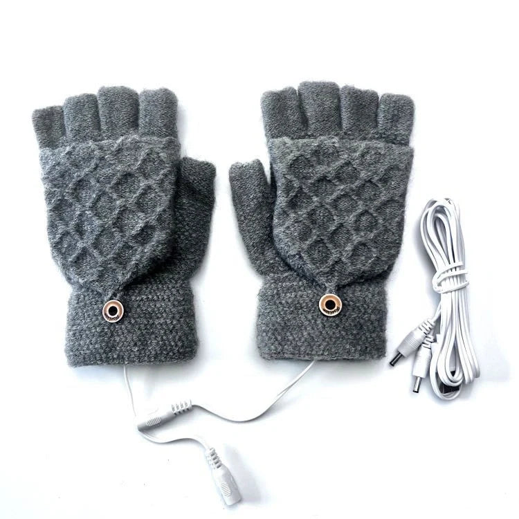 USB 5V heated gloves in various colors for winter sports and outdoor activities
