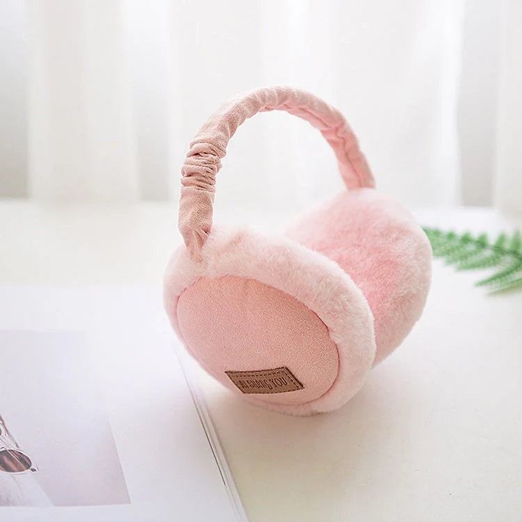 Bluetooth Earmuffs Headphones with warm plush lining for winter comfort