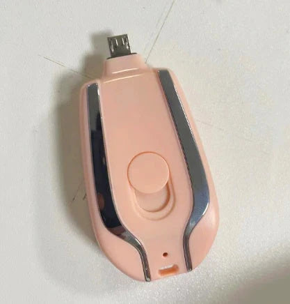 A compact, 1500mAh portable power bank with a keychain design, featuring a waterproof and durable construction for on-the-go charging of smartphones, tablets, and other USB-powered devices.