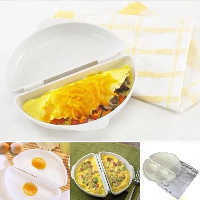 Microwave oven egg tray for quick steamed eggs, made from non-toxic PP material