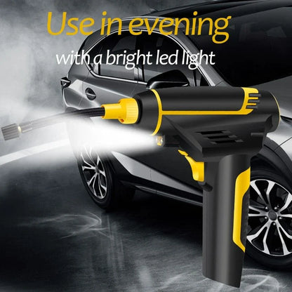 Powerful digital air compressor with automatic shut-off and versatile pressure unit options for effortless tyre inflation in the UK