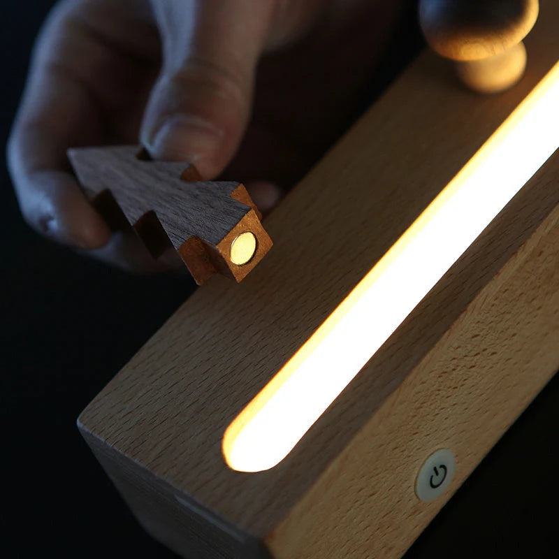 LED Forest Hut Night Light with romantic design and energy-efficient LED technology