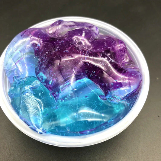 Vibrant Gradient Multicolor Crystal Slime for creative play and stress relief