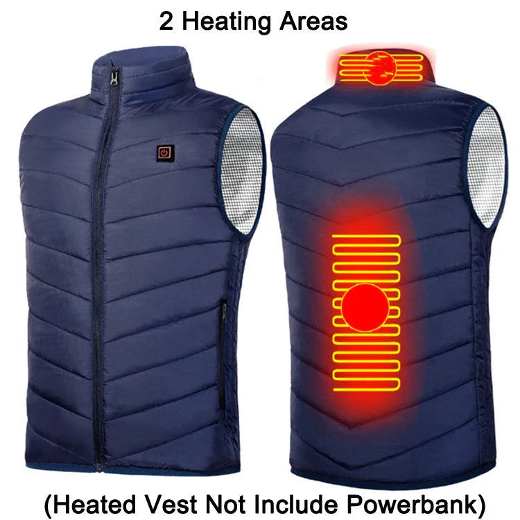 USB Heating Jacket with adjustable temperature settings and multiple heating zones