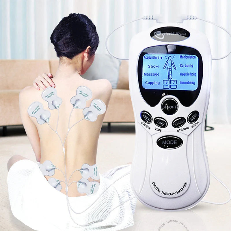 Mini digital portable multifunctional massage instrument with large LCD screen in various colors