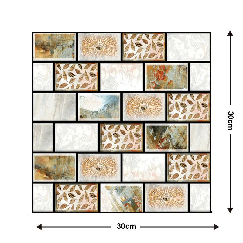 Brick texture self-adhesive wallpaper for moisture-proof home decoration