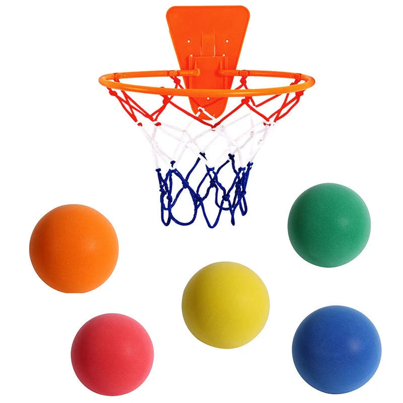 Silent High Density Foam Sports Ball in bright colours for indoor basketball games