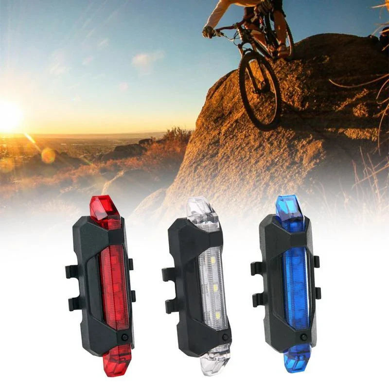 Bright and Weatherproof USB Rechargeable Bicycle Light Set with Multiple Lighting Modes for Enhanced Visibility and Safety on UK Roads