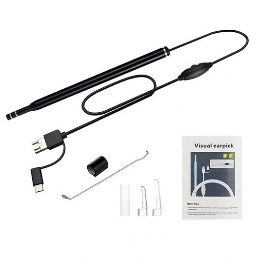 High-definition three-in-one ear spoon endoscope with adjustable LED lights