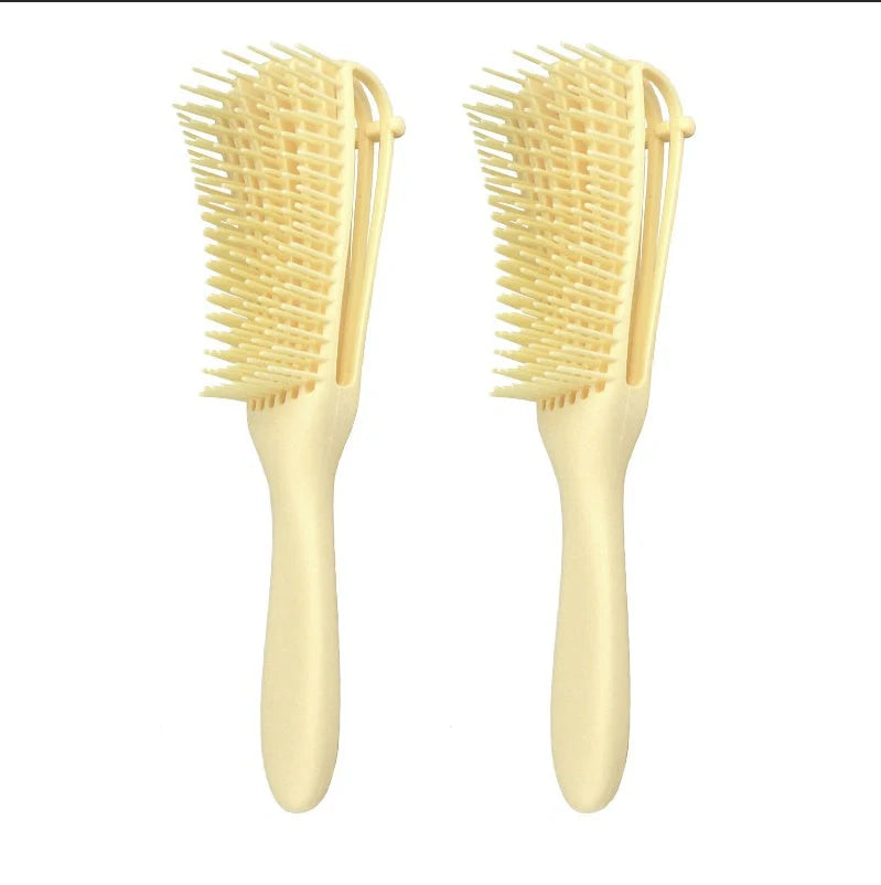 Knotted Haircut Massage Octopus Curling Comb in various colors for detangling and styling hair