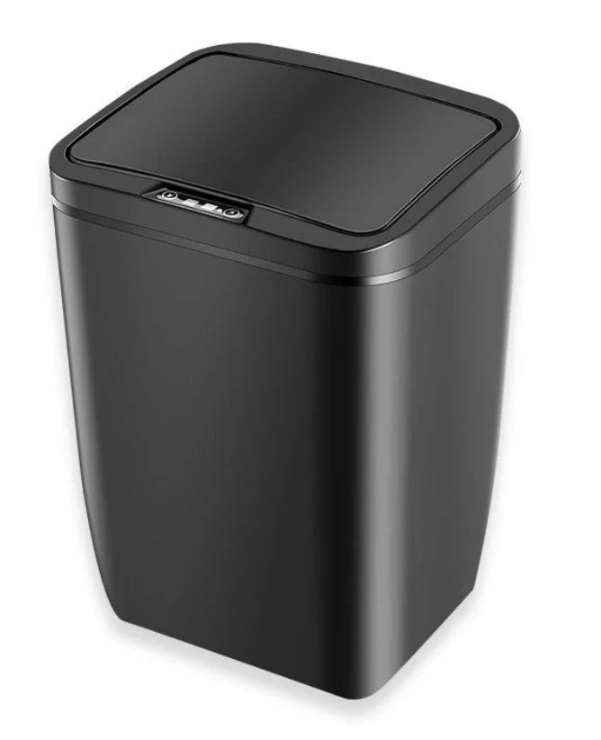 Infrared sensor smart trash bin in black, white, and LJT-02 colours